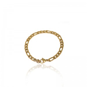 Pulsera de moda europea y americana/stainless Acero chapado en oro